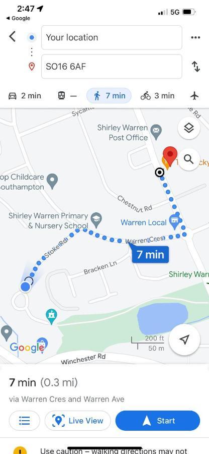 Shirley House 2, Self Catering Guest House, Self Check In, Smart Locks, 10 Min Walk To Southampton General, Aspire And Princess Anne Hospitals, Access To Fully Equipped Kitchen, Excellent Transport Links, Ideal For Longer Stays And Hospital Shifts Екстер'єр фото